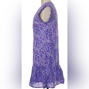 Vineyard Vines Purple Floral Button-Front Dress NWOT